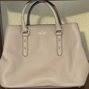 Kate Spade Taupe Leather Satchel